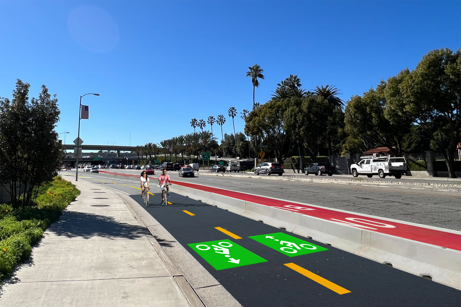 Wilshire Blvd after